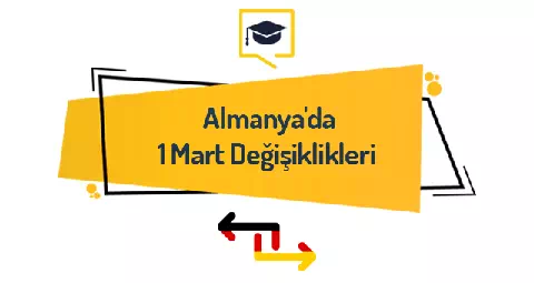 Almanya 1 Mart Deği̇şi̇kli̇kleri