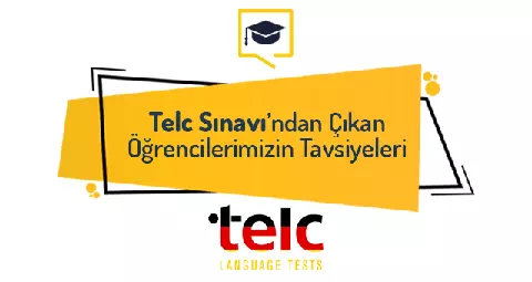 Telc Sınavından Tavsi̇yeleri̇